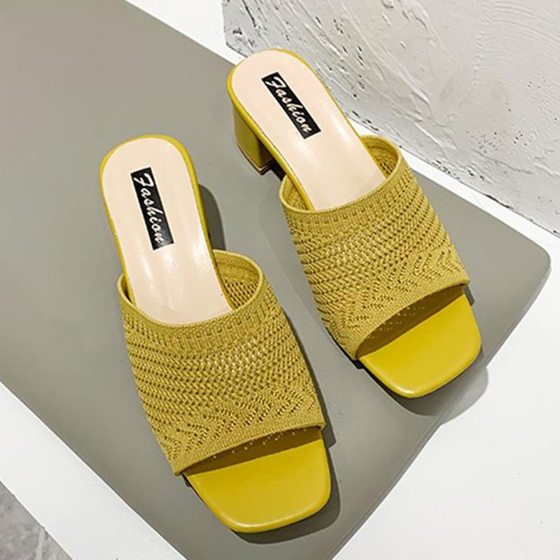 

Dress Shoes Summer Fluffy Peep Toe Sexy High Heels Women Fur Feather Lady Fashion Wedding Slip-On Pink Square Sandals, As shown
