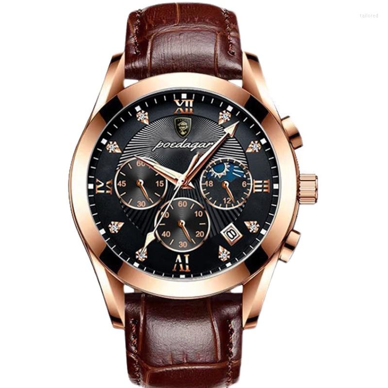 

Wristwatches Waterproof Men's Watch Student Korean Calendar Luminous Quartz