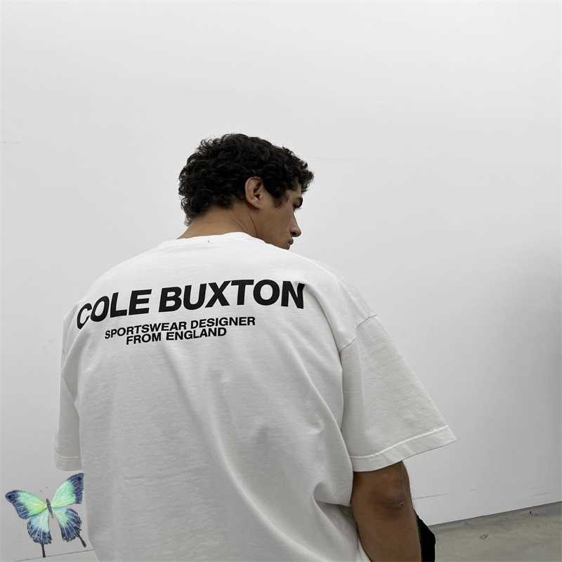 

Men's T-Shirts Cole Buxton Minimalist Designer Slogan Print Short Sleeve T-Shirt T221006, C774hei
