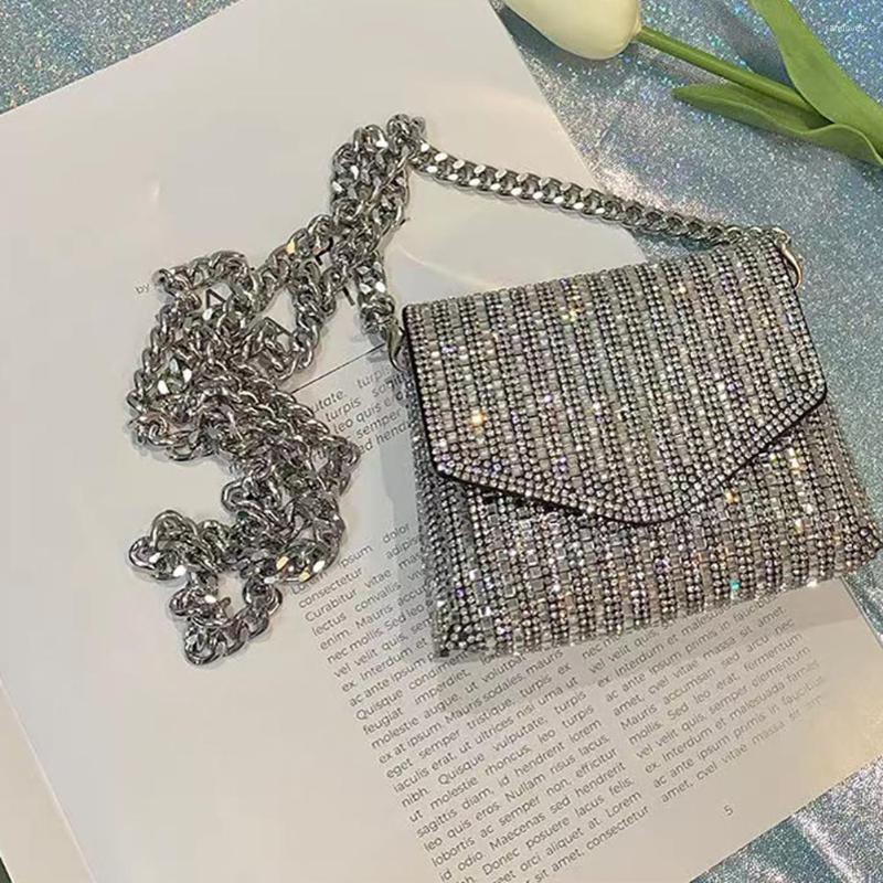 

Evening Bags Fashion Rhinestone Women Small Chain Crossbody Envelope Handbags For Outdoor Shopping Business