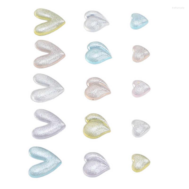 

Nail Gel Resin Decoration Fashionable Compact Colorful Heart Shaped Art Exquisite Portable For Home, Picture shown