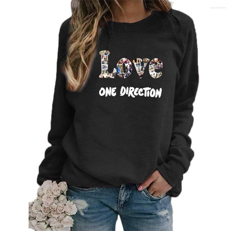 

Women's Hoodies 2022 Women Sweatshirt LOVE Letter Printed Hoodie Autumn And Winter Casual Round Neck Top Pullover Long-sleeved