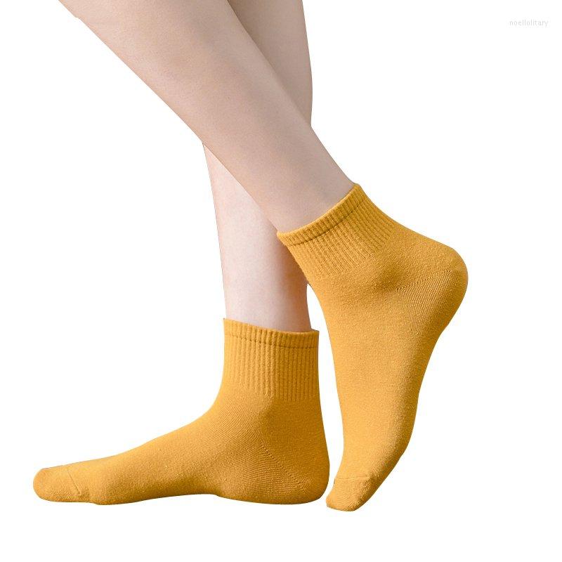 

Women Socks 10 Pieces 5 Pair/lot Cotton Solid Color Woman Lot College Style Candy Long, Black