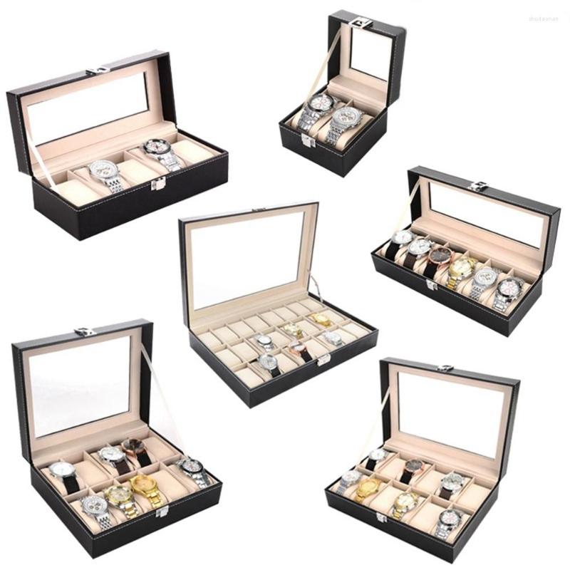 

Watch Boxes 3/6/10 Grids Box PU Leather Case Holder Organizer Storage For Quartz Watches Jewelry Display Gift