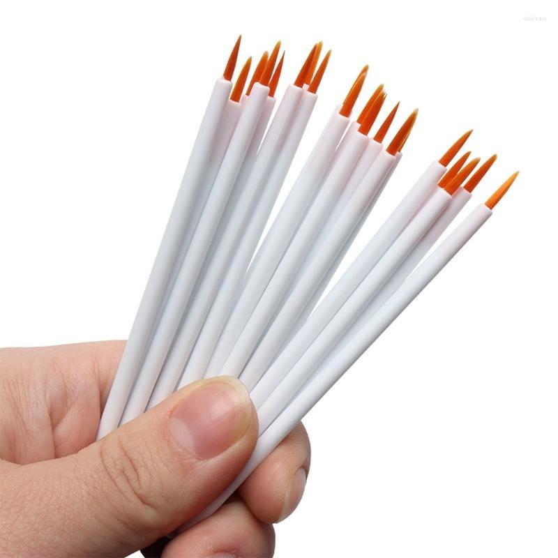 

Nail Art Kits 100CPS Disposable Fine Eyeliner Brush Nylon Fiber Hard Head Liquid Makeup Tool