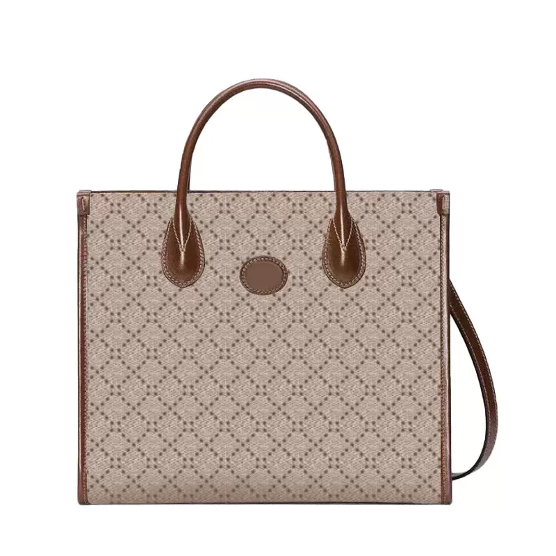 

Tote Handbag Cow Leather Shopping Bag Women Crossbody Handbags Purse Travel Bags Large Capacity Classic Old Flower Purse Quality Canvas, Khaki