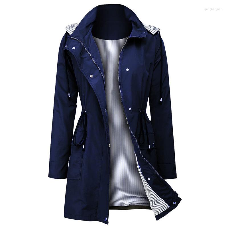 

Women' Trench Coats Womens Coat Loose Plus Size Parka Long Casual Hooded Solid Duster Woman Clothes Korean Fashion Clothing, Black