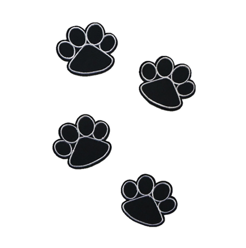 

Cartoon Animal Footprint Sewing Notions Embroidery Patches For Clothing Shirts Hats Iron On Custom Patch
