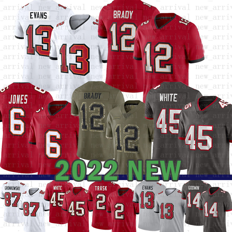 

Mike Evans Tom Brady Football Jersey Julio Jones Chris Godwin Devin White Kyle Trask Vita Vea Antoine Winfield Jr. Lavonte David Jerreth Sterns Mike Alstott John Lynch, Mens-haid