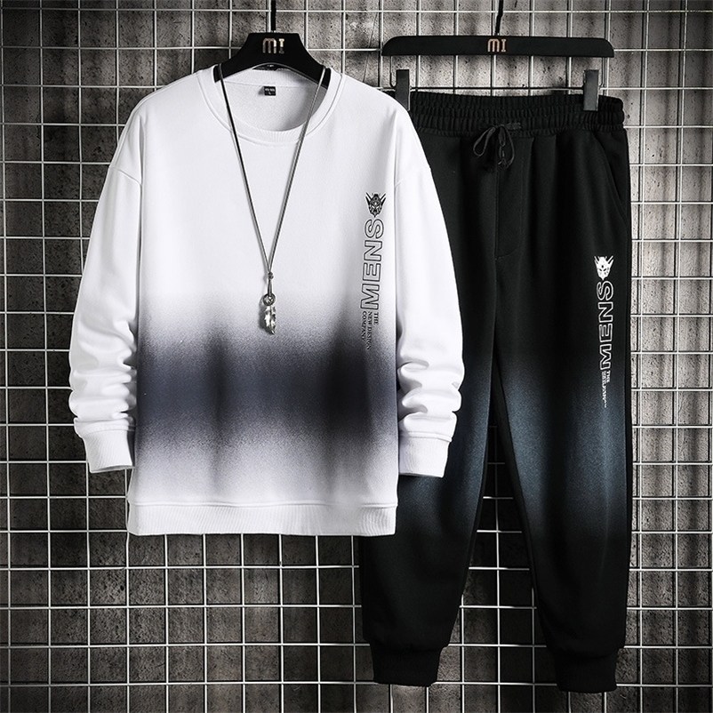 

Men' Tracksuits Autumn Casual Mens Set Long Sleeve Sweatshirts and Sweatpants Outfit Set Streetwear Tracksuits Fashion Men Two Piece Set 220930, Pct009blue