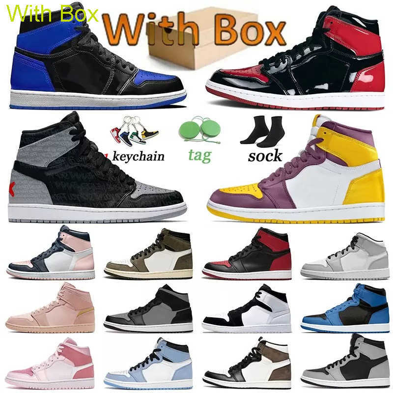 

Usually 10-30days delivered Mens Jumpman 1 high OG basketball shoes 1s Rebellionaire University Blue electro orange dark mocha bred shadow U, 15