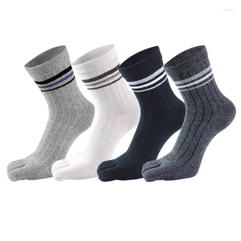 

Men's Socks Long Tube Five Fingers Japanese Style Cotton Thick Warm Breathable Compression Toe Gifts, Lgy