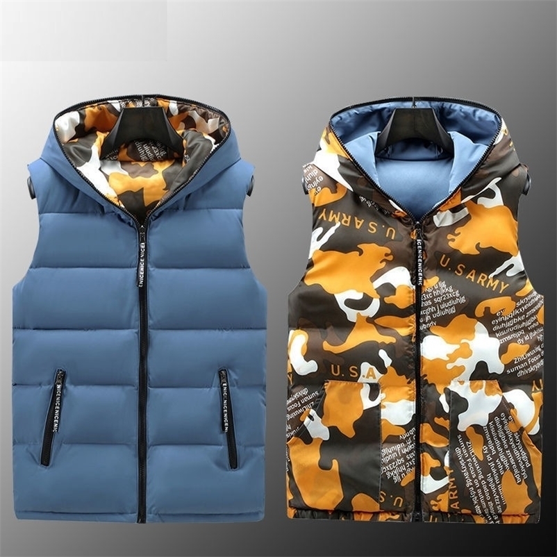 

Waistcoat Parent-Child Matching Camouflage Child Girls Boys Reversible Vest Cotton Kids Jacket Children Outerwear 105-185cm 220930, Red