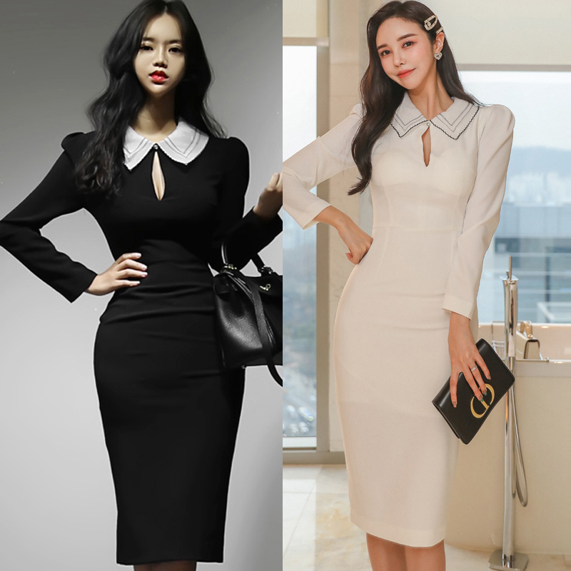 

Work Dresses The temperament of the spring han edition cultivate one's morality satchel hip fashion career women Dress 221006, Camel