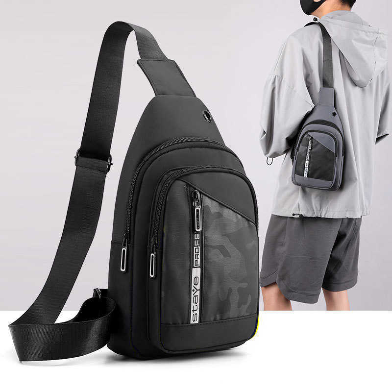

2023 Trendy Men's Chest Bag - Fashionable Crossbody Backpack with One Shoulder Strap for Casual Use, Black