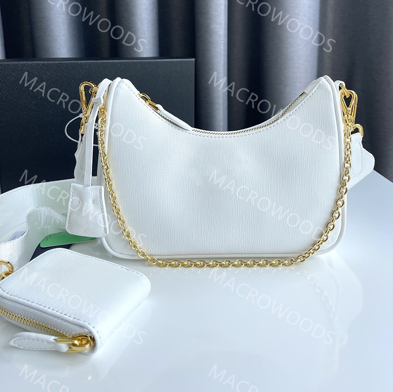 

designer Shoulder bags 2005 Saffiano leather bag Detachable chain handle handbag for women Zipper closure lady Cross body luxury Messenger bags nimi tote bag hobo, Extra shipping(not for sale)