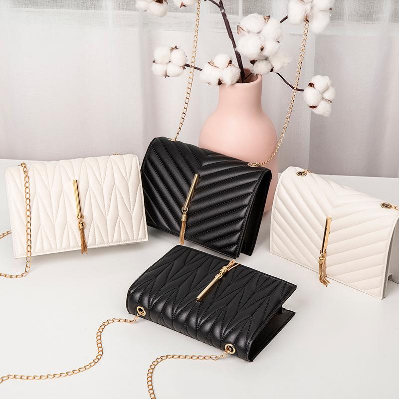 

Evening Bags Casual Chain Crossbody For Women Fashion Simple Shoulder Bag Ladies Designer Handbags PU Leather Messenger