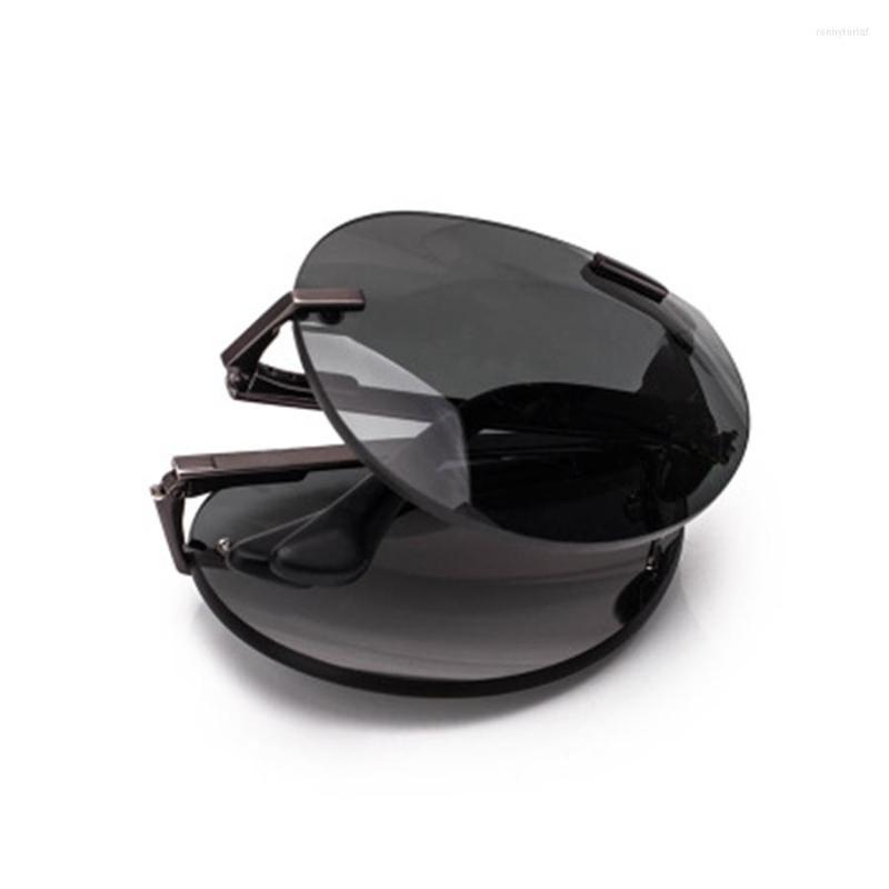 

Sunglasses 2022 Folding Polarized Men's And Women's Driving Thick Lens Titanium Alloy Light With Box 8101Y