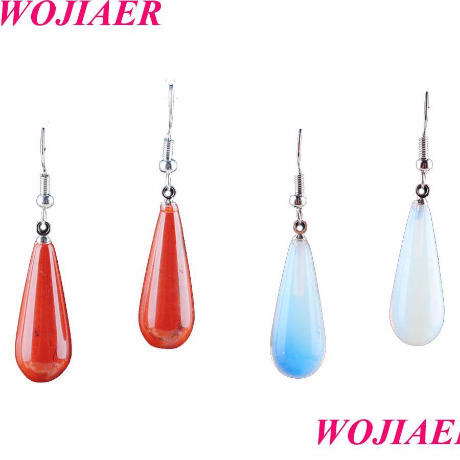 

Dangle Chandelier Tears Beads Dangle Earrings Natural Opalite Lapis White Crystal Jasper Gem Stone For Women Jewelry Br3 Ffshop2001 Dhwix