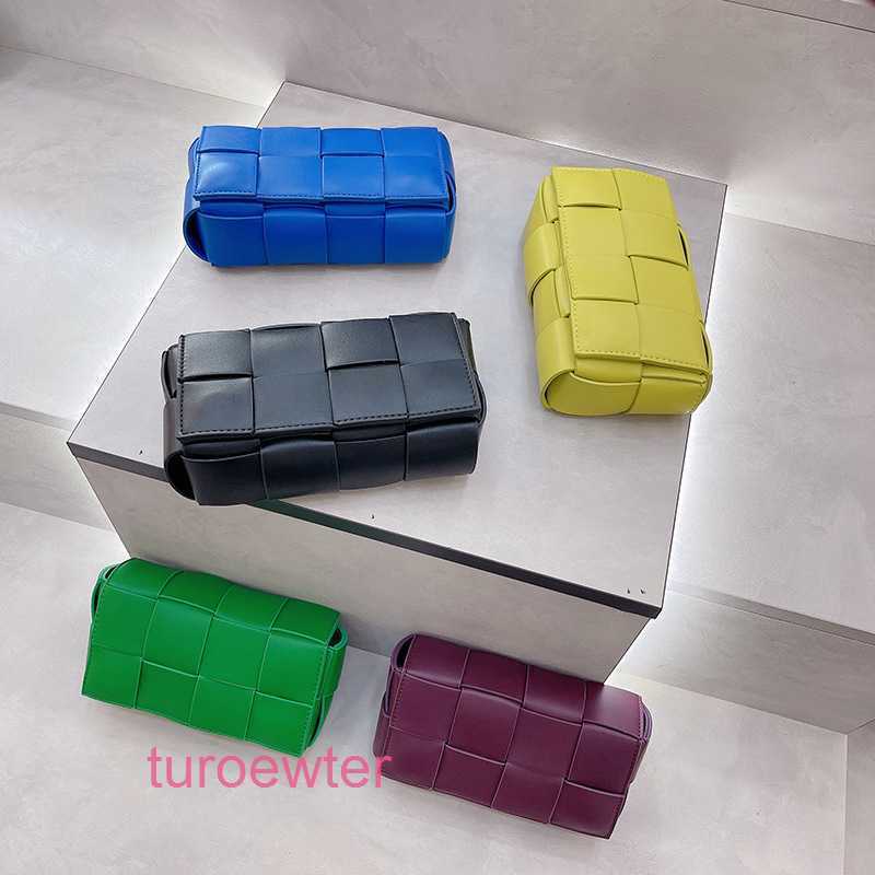 

Bottegas Designer Bags Venetas Women Cassette handbags Genuine Leather with the Cassette waist bag woven bag chest bag imitation leathe X7BI, Apple green