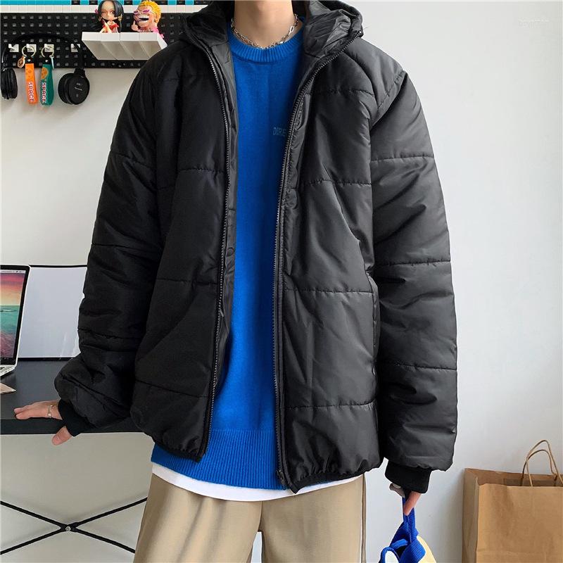 

Men's Down Hong Kong Wind Cotton-padded Clothing Tide Thickened Winter Loose Bread, Gray