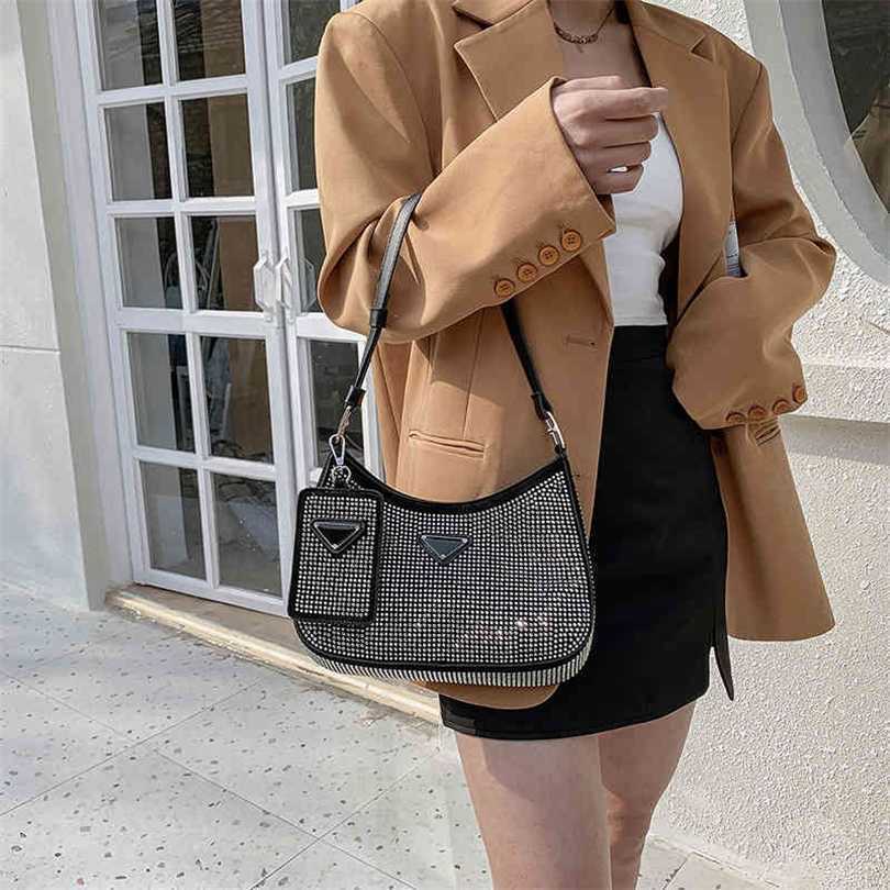 

70% OFF 2023 Designer bag underarm Korean rivet Street trend girl disco, Black