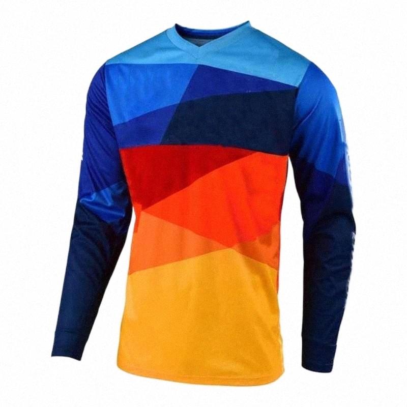 

men's T-Shirts 2021 Downhill Mountain Bike MTB Bicycle Shirts Offroad DH Motorcycle Jersey Motocross Sportwear Clothing e6QQ#, Picture color