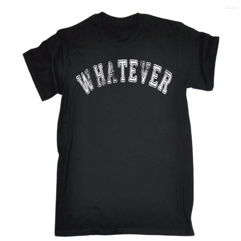 

Men' T Shirts 2022 Summer Shirt Clothing Male Tops Whatever T-SHIRT Sarcastic Teenager Rude Lazy Top Funny Present Gift Tees