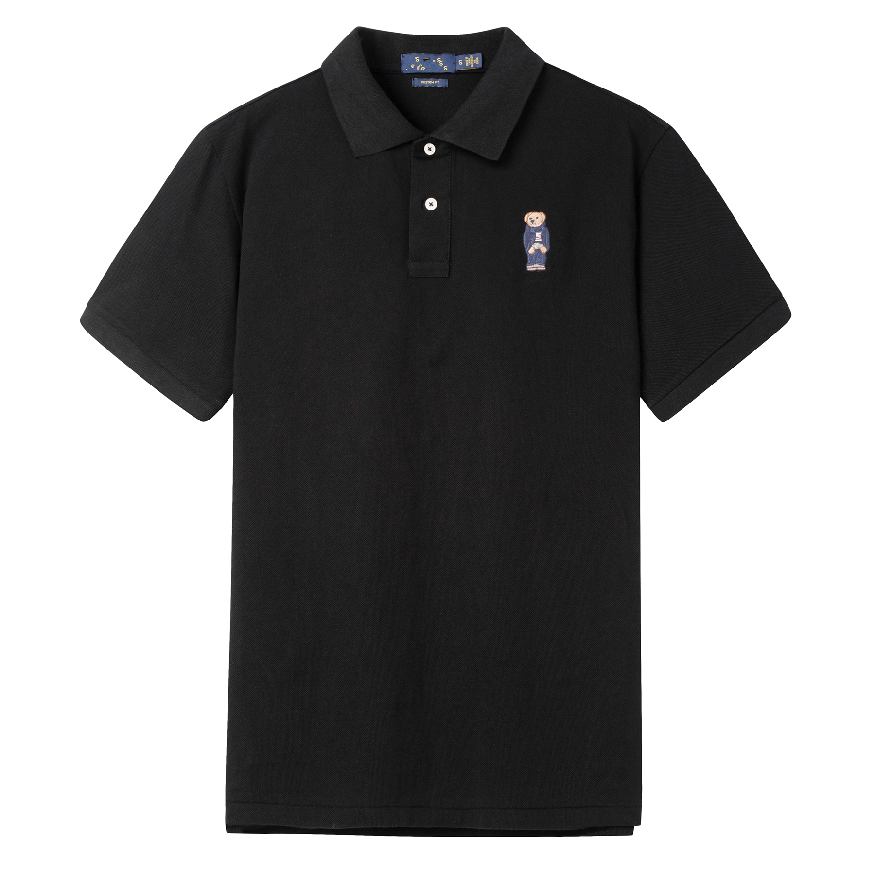 

Designer Teddy polo Men' Short Sleeve Embroidered Collar Shirt - High-end Casual Fashion in 100% Pure Cotton for Summer, Asian size