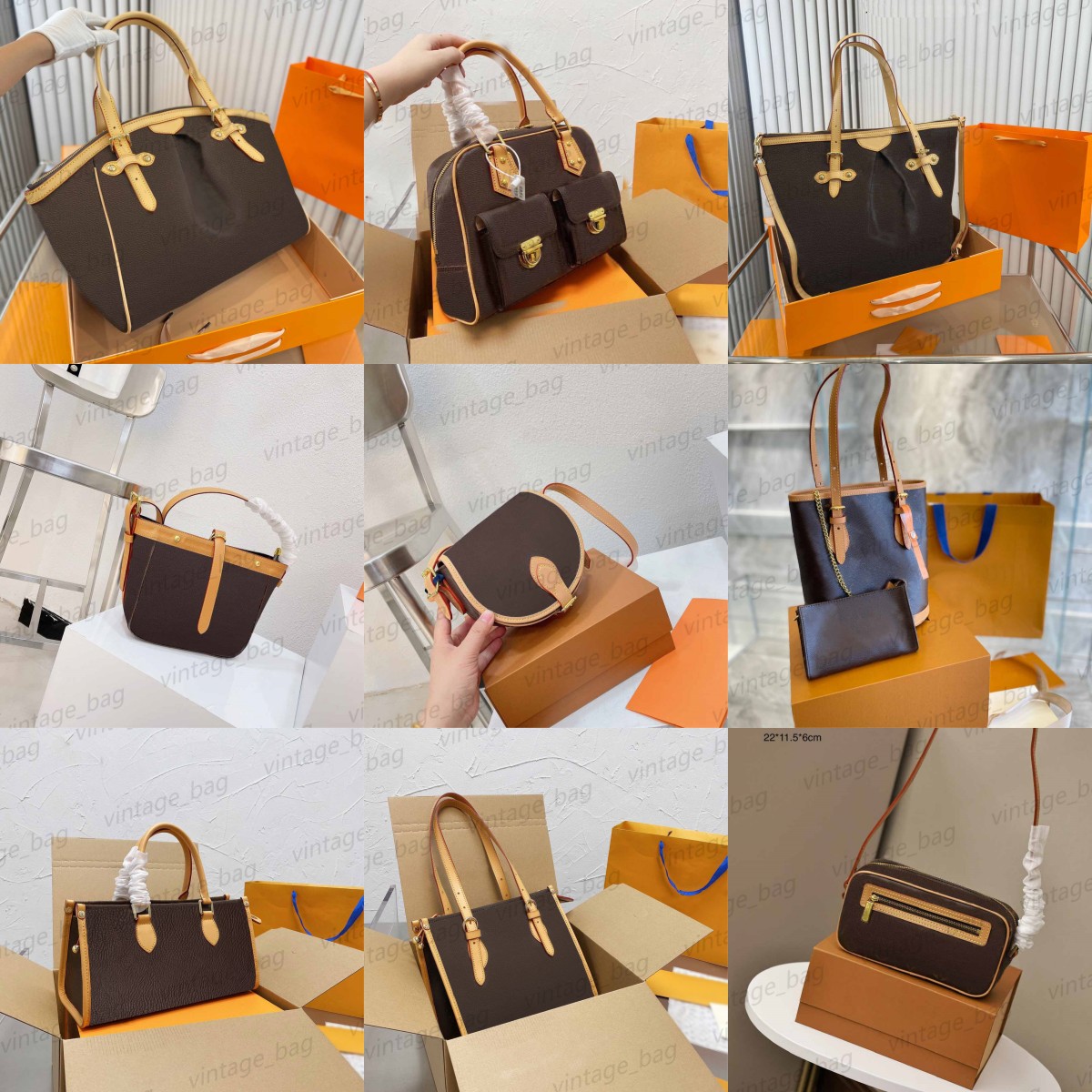 

Multiple Retiro vintage bag Boetie BB Designer Monograms Saddle Shoulder Cross body Tote Bucket handbag Medieval Rectangular square Purse Camel hobo M51180 M45986, Square 22*11cm