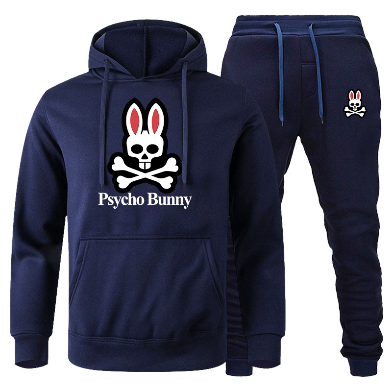 

Hip Hop Clothes Brand Men's Tracksuits Casual hoody Jackets Fashion Suits Warm tracksuit designer hoodie Bunny Streetwear Athletic Sets Autumn Jogging Suits, Blue