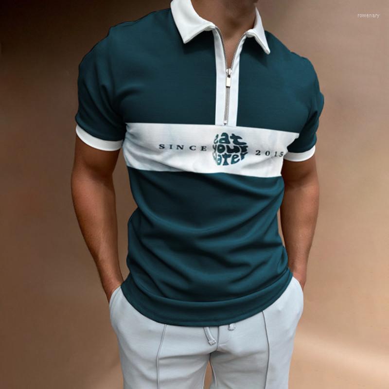 

Men' Polos 2022 Summer Men' Polo Shirts Printed Loose Breathable Workout Large Size Comfortable Short Sleeves Tops, L-10