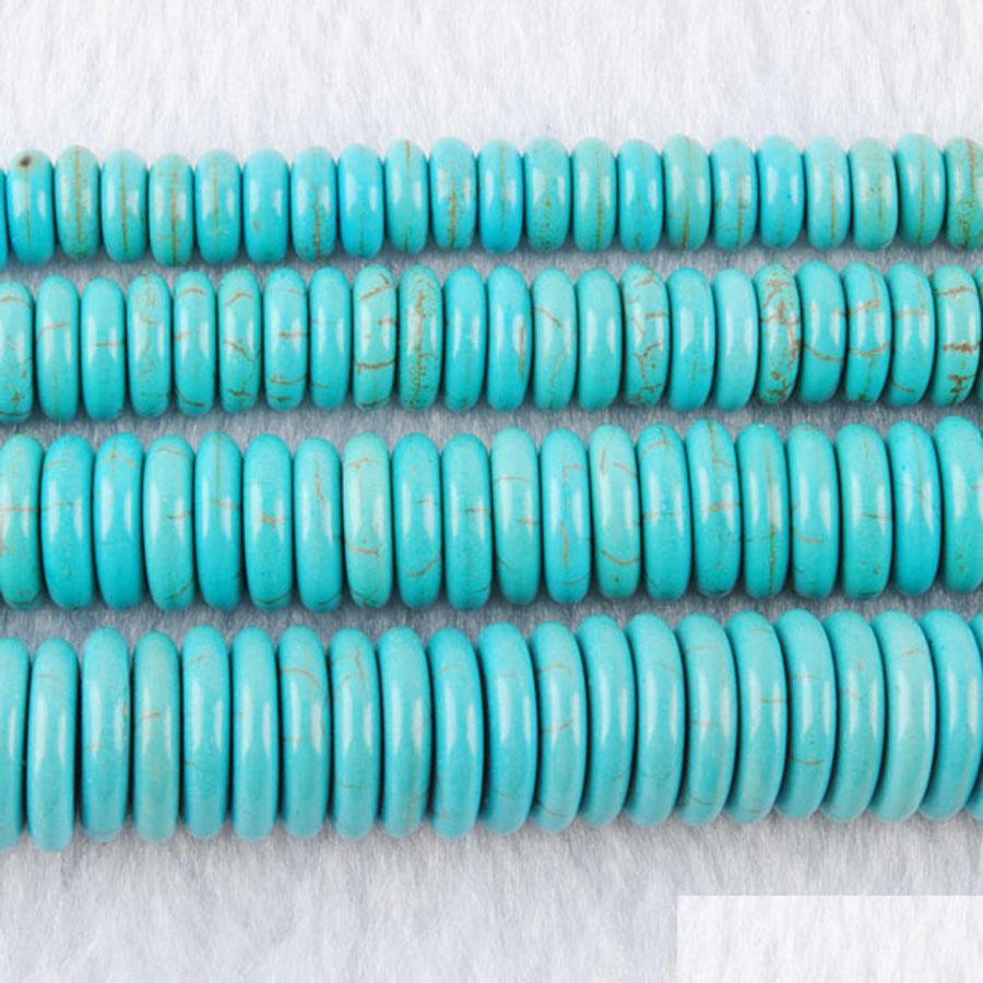 

Stone 3X8Mm Turquoise Loose Gem Stone Rondelle Bead For Diy Making Jewelry Accessories 15.5 By930 Drop Delivery 2021 Mjfashion Dhj6K
