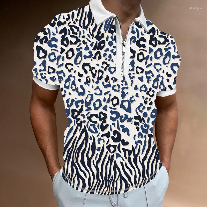 

Men's Polos Mens Fashion Patchwork Short Sleeve Polo Shirts Casual Turn-down Collar Zipper Top Shirt For Men 2022 Autumn Streetwear, Pl222