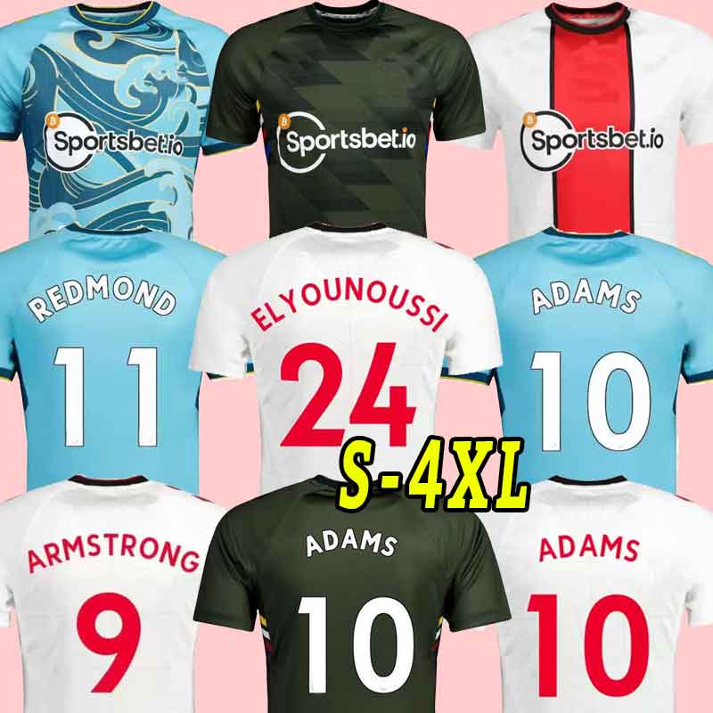 

22 23 ADAMS Southampton Soccer Jerseys REDMOND home AWAY 2022 2023 WARD-PROWSE ELYOUNOUSSI ARMSTRONG ROMEU Football shirt adult men size s-xxl TOP THAILAND third 4XL