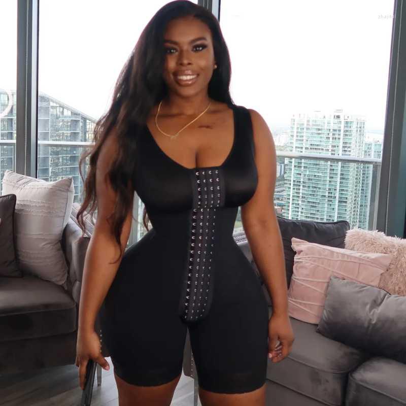 

Women' Shapers Women' Corset Tummy Control Strong Compression Body Shaper Fajas Colombianas Skims Adjustable Postpartum Shapewear, Black