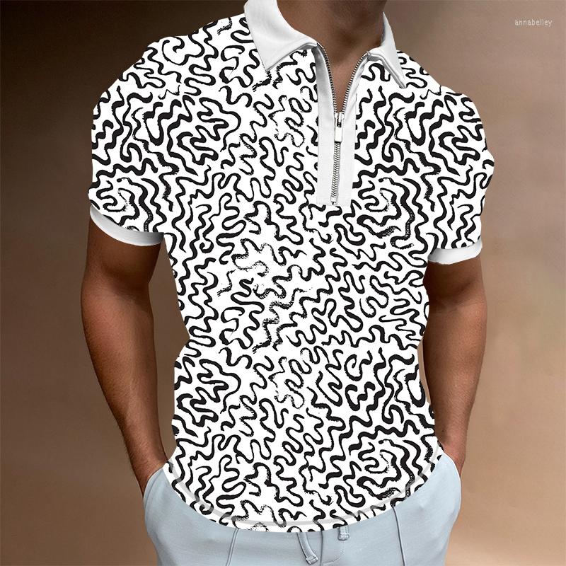 

Men's Polos X Task Force 2022 Autumn Streetwear Men Fashion Polo Shirts Casual Loose Turn-down Collar Zipper Tops Slim, Pl113