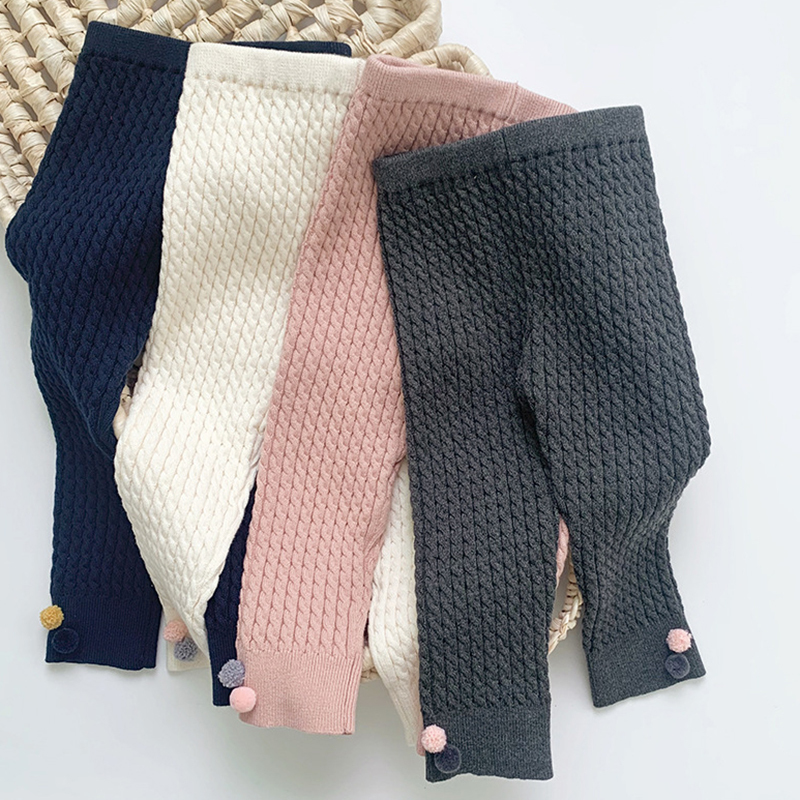 

Leggings Tights Korean Style Toddler Baby Girls Knitting Spring Autumn Warm Pants Infant 221006, P20310 white