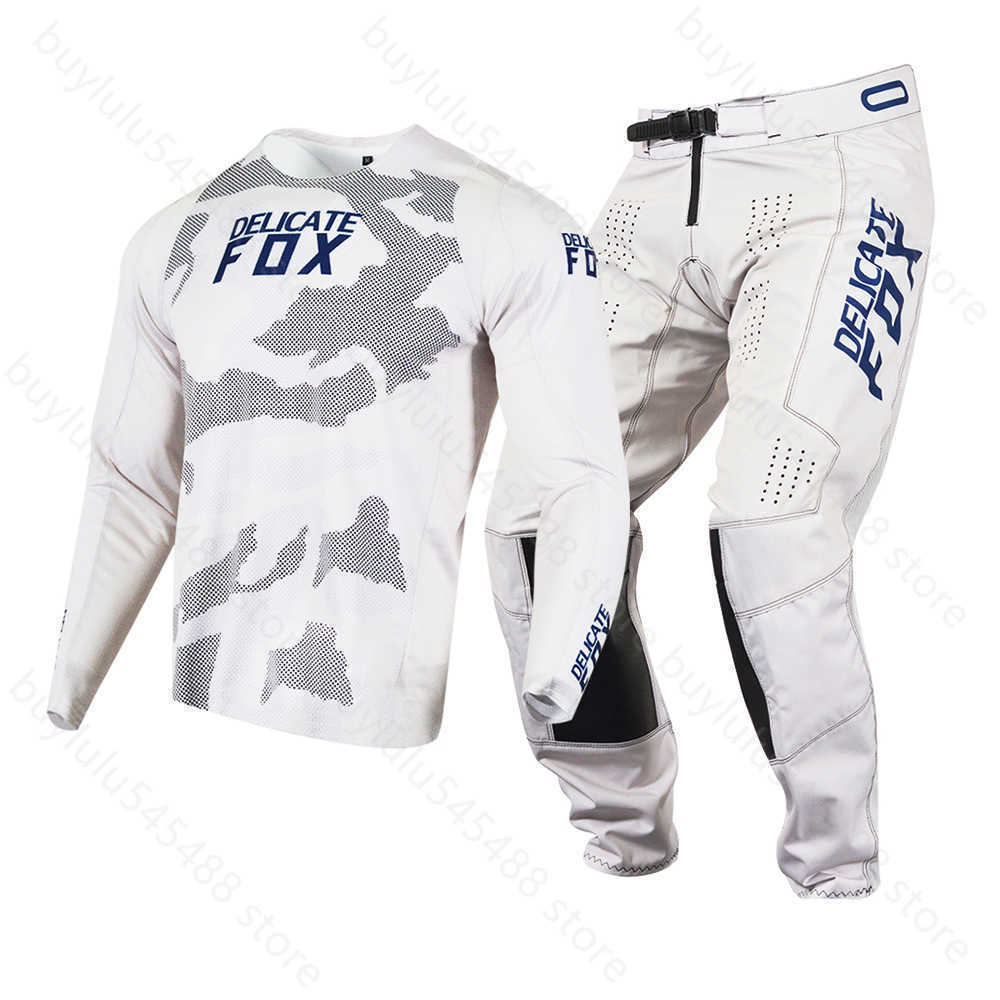 

Men's Tracksuits Dirtbike Gear Set Delicate 180 Oktiv Jersey Pants Motocross Mx Combo Men Mtb Bike Riding Suit for Adult, Black camo