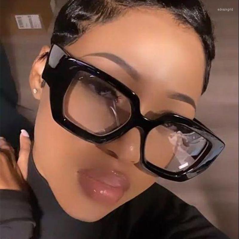 

Sunglasses Frames 2022 Fashion Square Women Glasses Frame Men Clear Lens Anti-blue Light Eyewear Optical Computer Eyeglasses Female