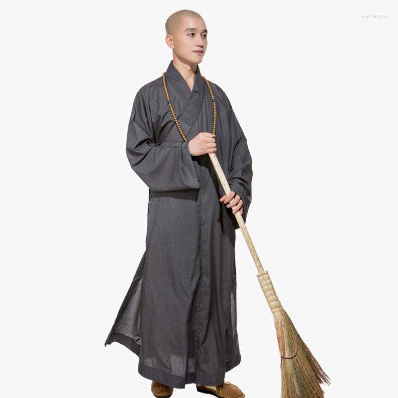 

Ethnic Clothing Fanlin Monk's Clothes Cool Sky Silk Cotton Long And Short Coat Big Summer Thin Buddhist Small Suit