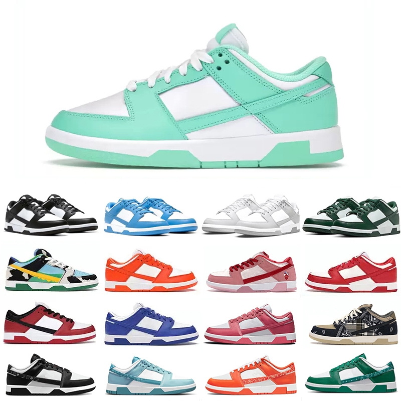 

Green Glow low Running Shoes Panda Low Grey Fog Varsity Green Valentines Day Michigan Orange Paisley Medium Curry Laser Orange Outdoor Shoe for Men Women, Box