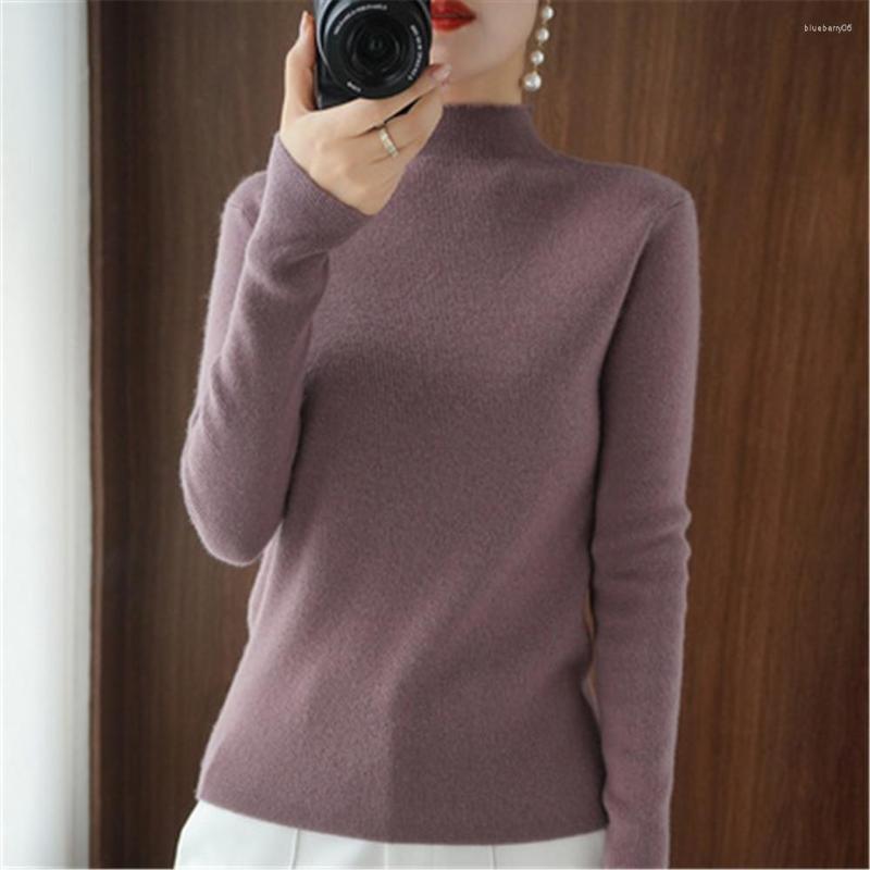 

Women' Sweaters Women Pullover Knitwear Autumn Winter Black Inner Basic Wear 2022 Korean Fashion Woman Slim Turtleneck Sweater, Camel style a