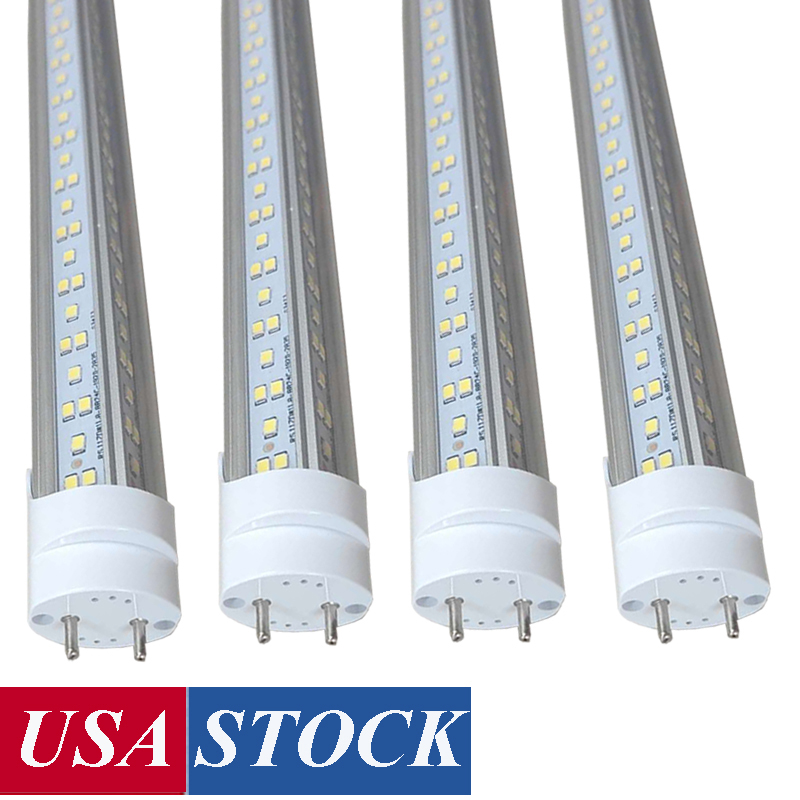 

4 Ft LED Light Tubes 36W 2 Pin G13 Base Cool White 6000K Clear Cover 3600 Lumen T8 Ballast Bypass Required Dual-End Powered 48 Inch T8 crestech