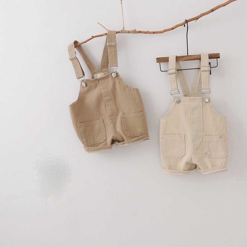 

Rompers Baby Romper Kids Jumpsuits Denim Autumn Baby Clothes Korean Boys Girls Pants Suspender Trousers Toddler Boys Pants Overalls J220922, Khaki.