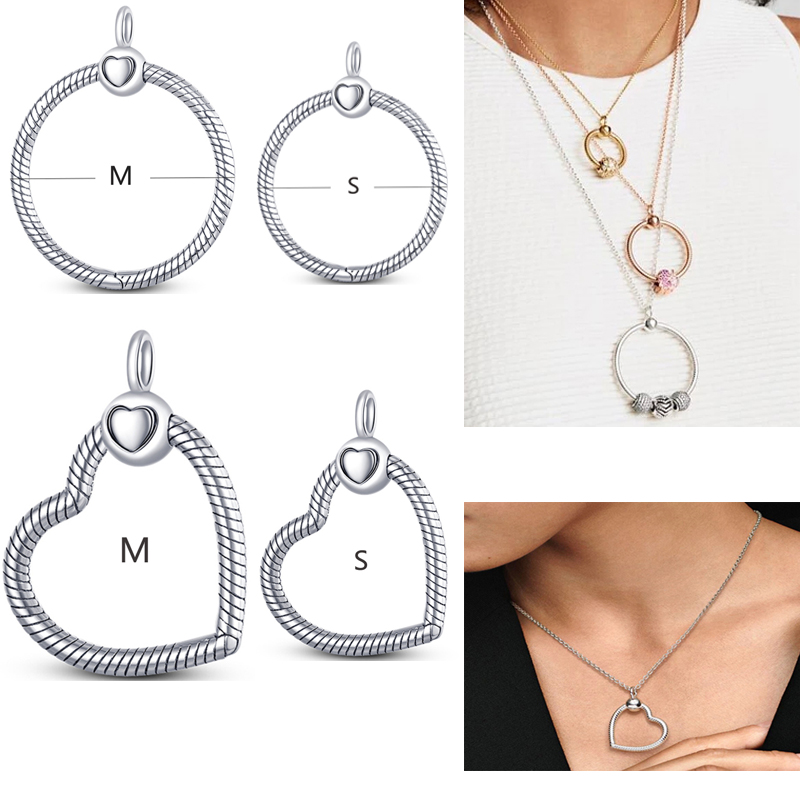 

925 Sterling Silver Dangle Charm Women Beads High Quality Jewelry Gift Wholesale Color O Pendant O amp Heart Bead Fit Pandora Charms Bracelet DIY
