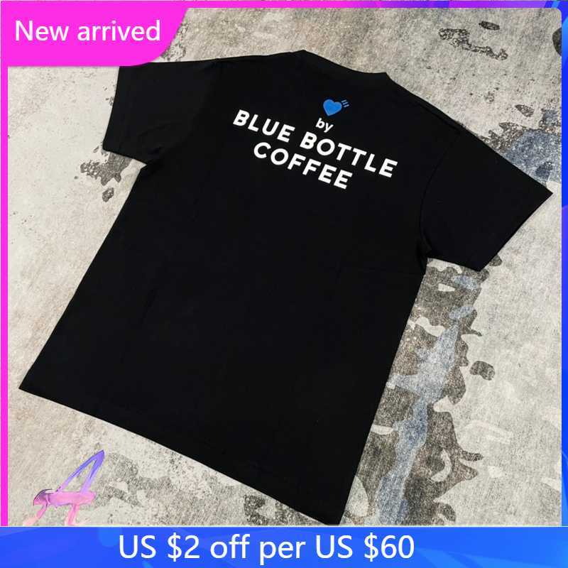 

Men' T-Shirts Human Made T Shirts Blue Love Print Men Women Japanese Couple Simple Soft Top Haikyuu Clothing T221006