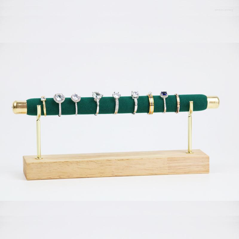 

Jewelry Pouches 1 Layer Ring Stand Organizer Simple Watches Bracelets Shelf Storage Display Detachable Microfiber