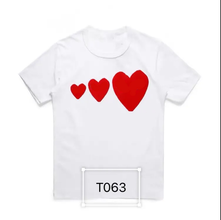 

T-shirts Play Designer t Shirts Men's Cdg Brand Small Red Badge Casual Top Polo Shirt Clothing RZYL TX5C, 23