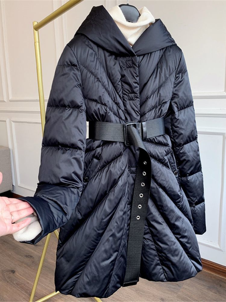 

Women's Down Parkas Fashion Thicker Warm Long Women's 90 Goose Down Coat Winter Warm Fluffy Down Parkas Coats With Warm Hooded coats wy977 220930, Gray